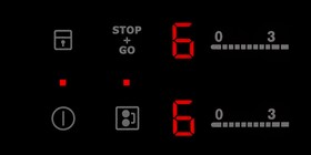 De Stop & Go-knop op een inductiekookplaat van Electrolux