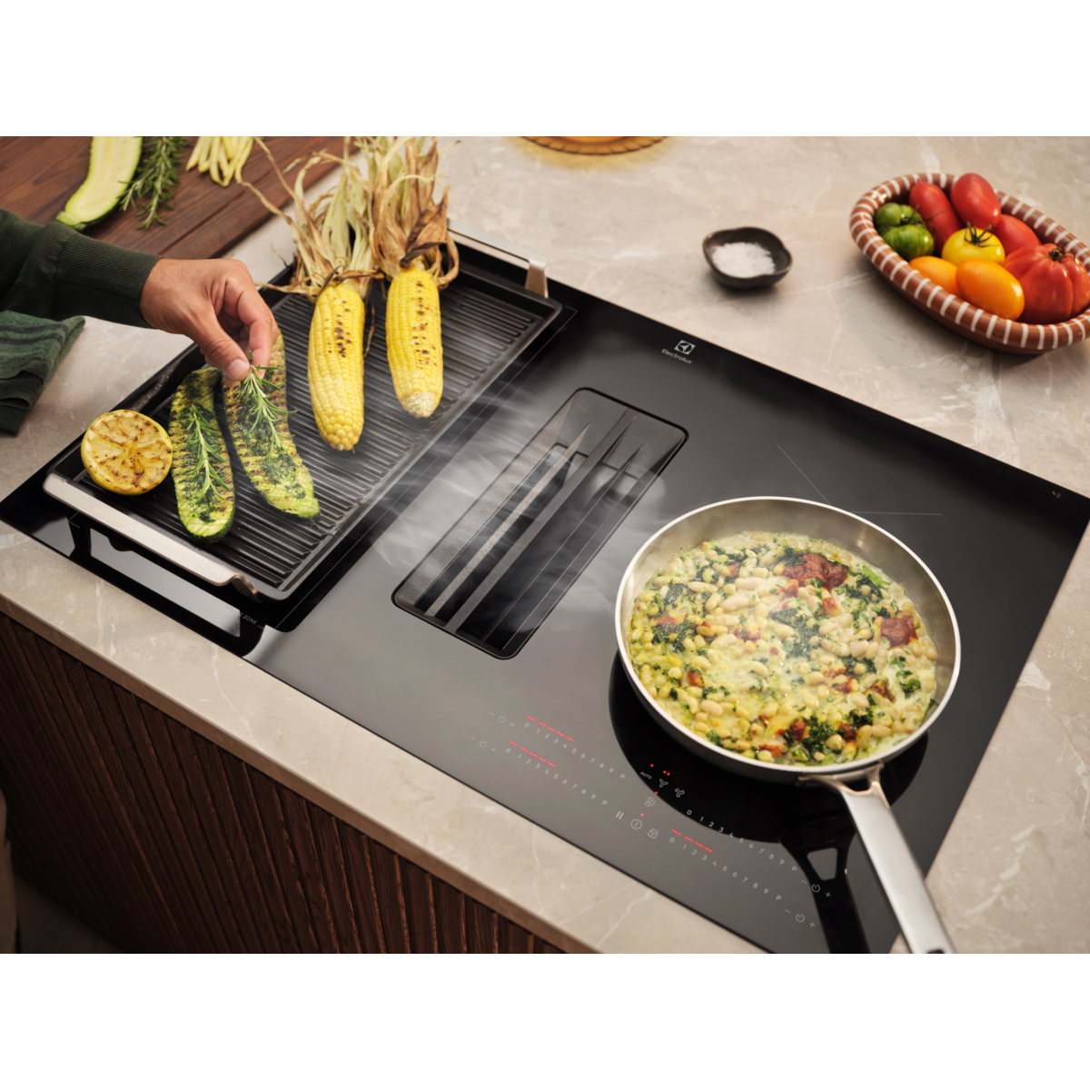 Electrolux - Kookplaat met afzuiging - KCC83480I