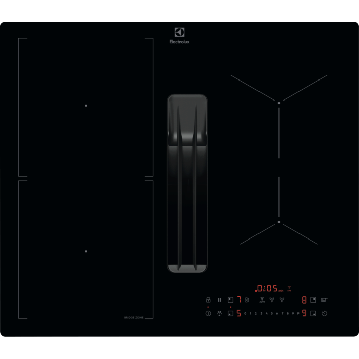 Kookplaat met afzuiging - 60 cm