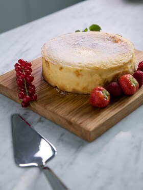 Un cheesecake réalisé dans un four vapeur
