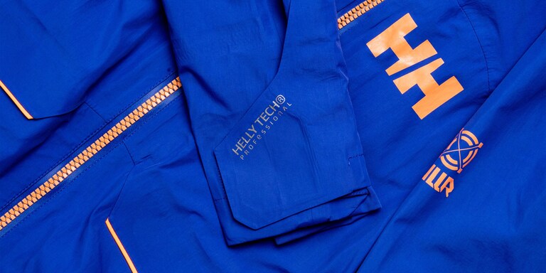 A close-up of a skiing jacket