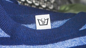 Pull bleu en laine