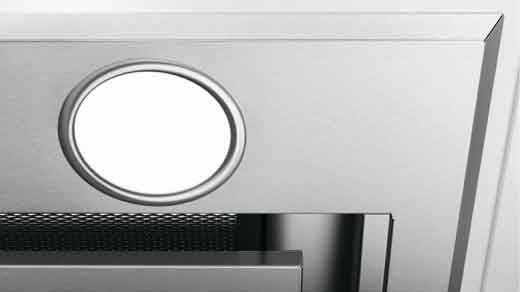 Cooker hood with LEDlights